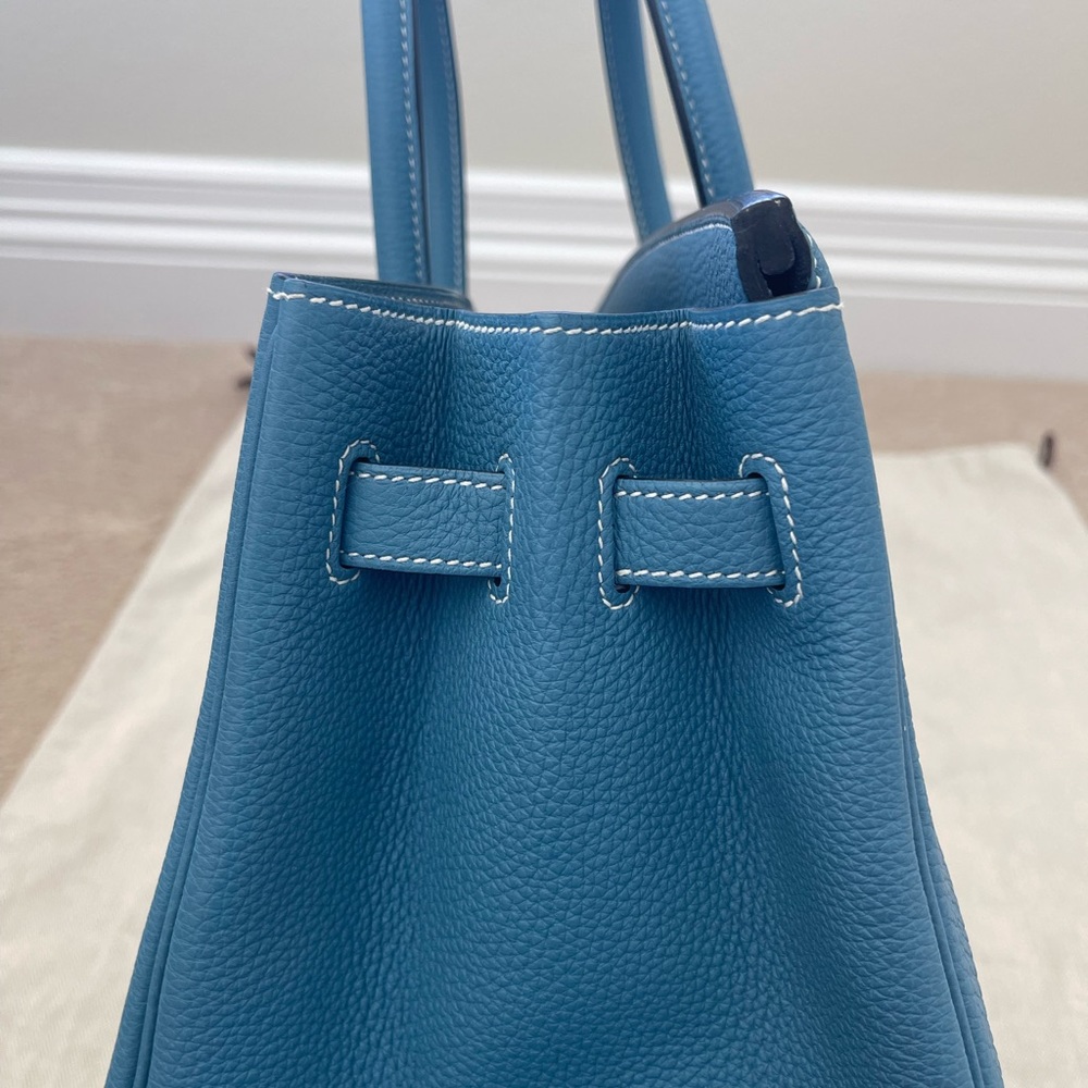 **SOLD** Hermes Togo Birkin 35 Blue Jean PHW - Picture 13 of 14